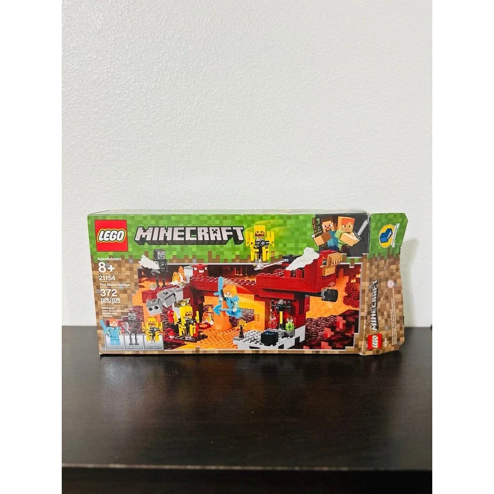 LEGO 21154 Minecraft The Blaze Bridge Retired 372pcs Complete w/Instructions
